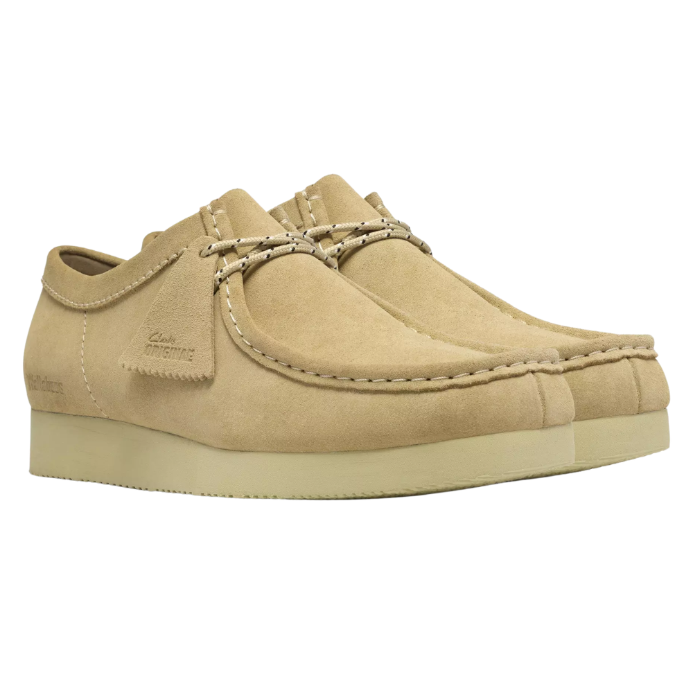 Clarks Wallabee Lite Suède Beige Heren Schoen