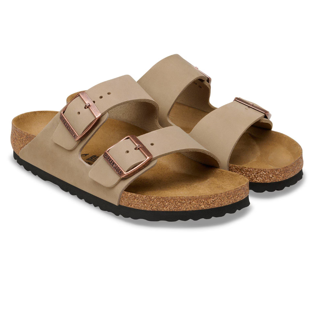Birkenstock Arizona Vetleer Tobacco Brown Smal Voetbed Unisex Slipper