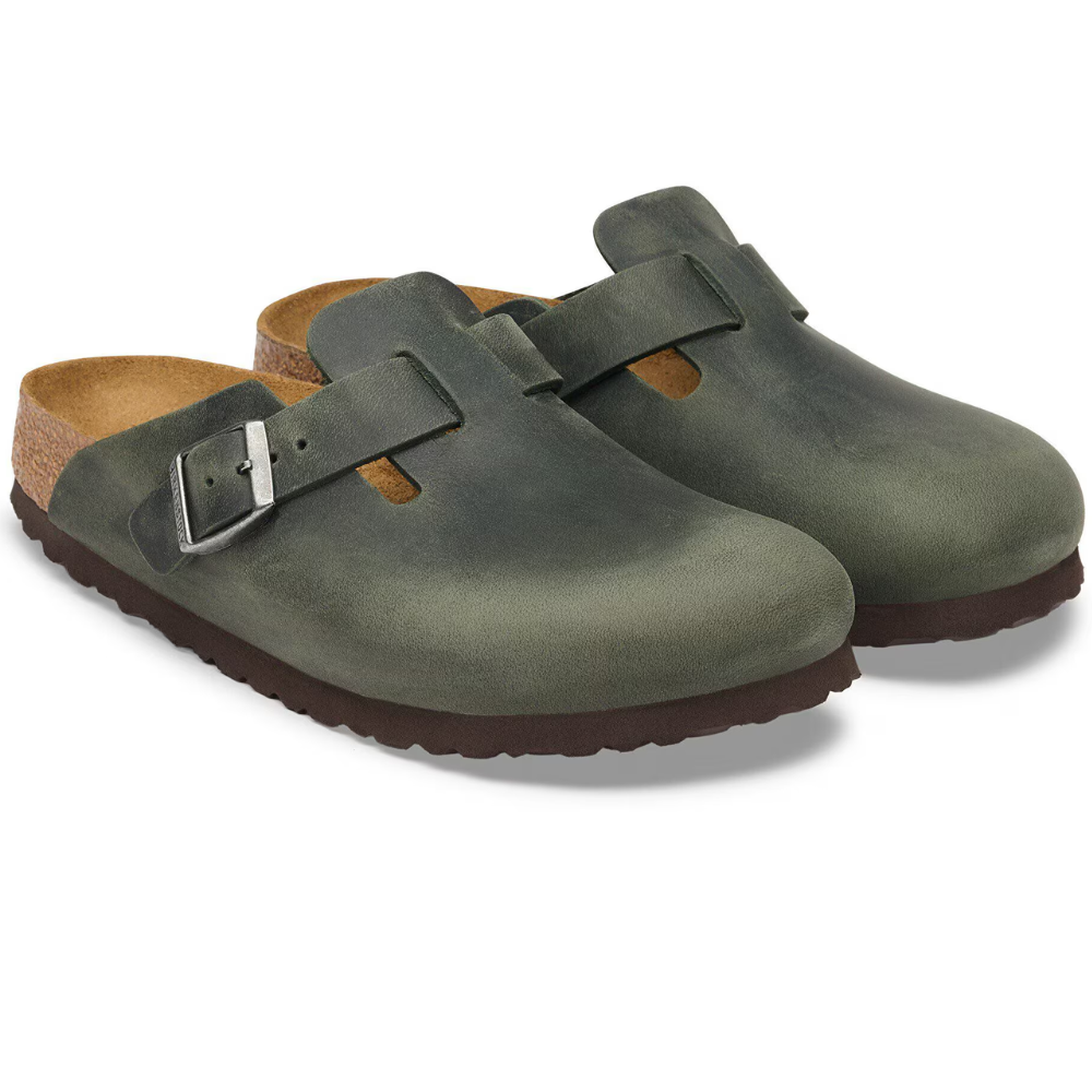 Birkenstock Boston Thyme Groen Heren Instapper