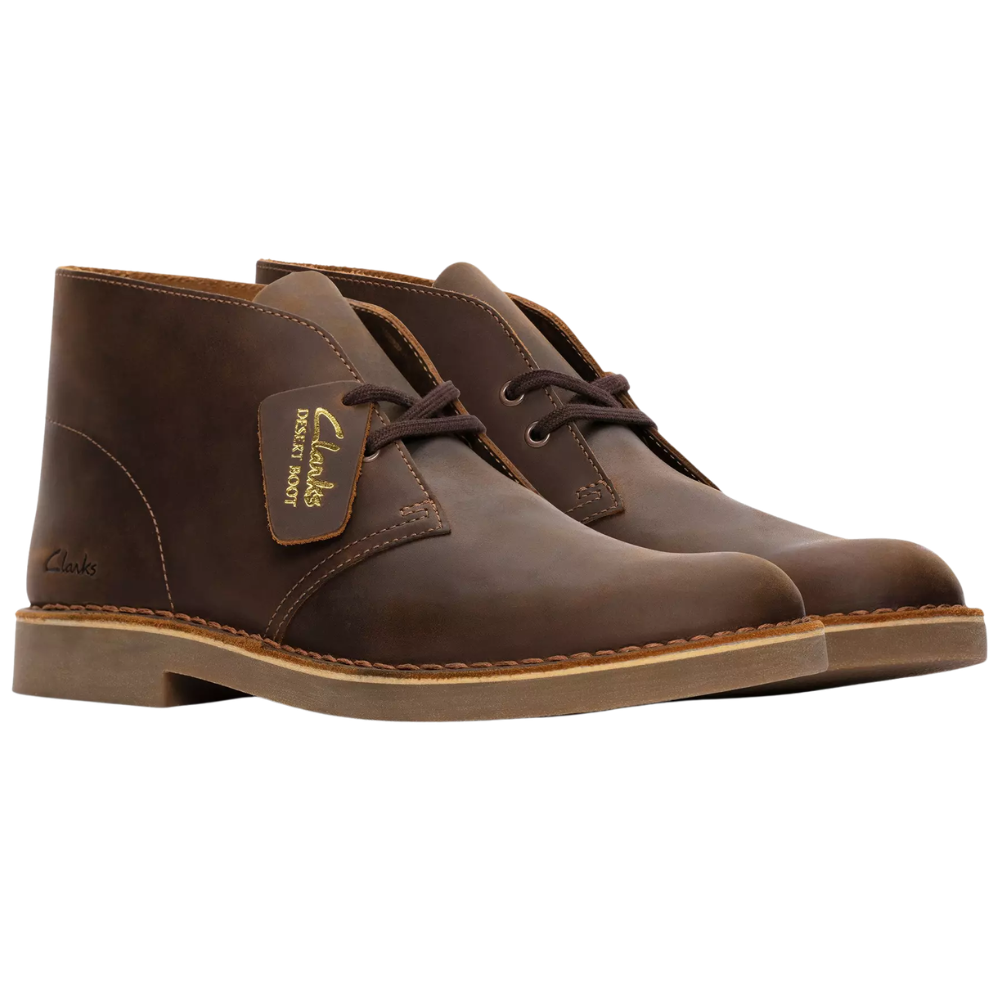 Clarks Desert Boot Evo Beeswax Leather Bruin Heren Schoen
