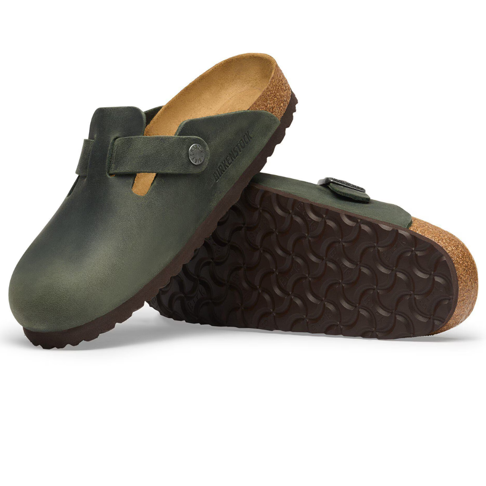 Birkenstock Boston Thyme Groen Heren Instapper