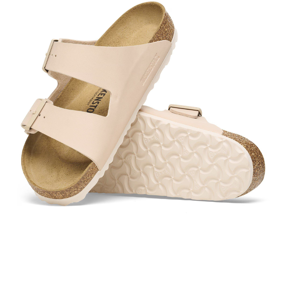 Birkenstock Arizona Birko-Flor Beige Smal Voetbed Dames Slipper