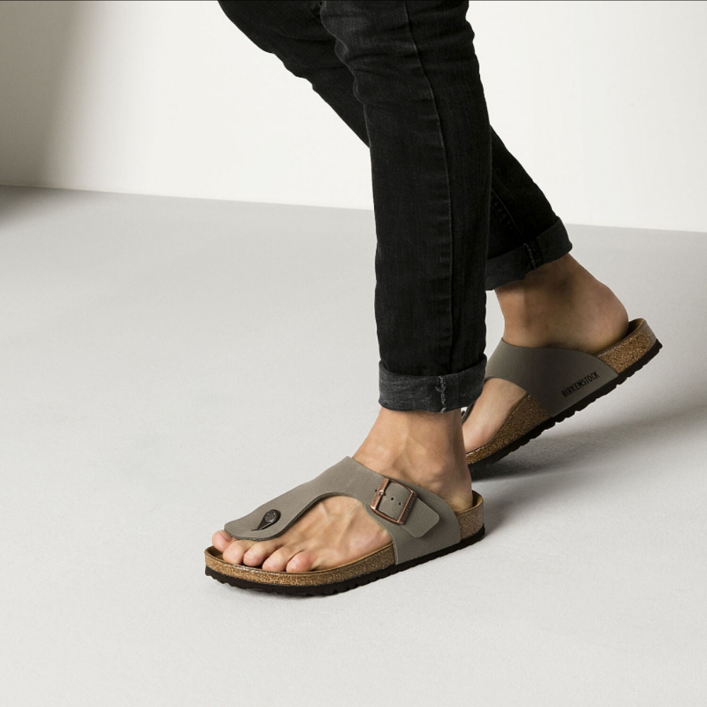 Birkenstock Ramses Stone Normaal Voetbed Heren Slipper