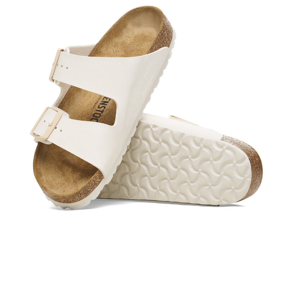 Birkenstock Arizona Birko-Flor Eggshell Smal Voetbed Dames Slipper