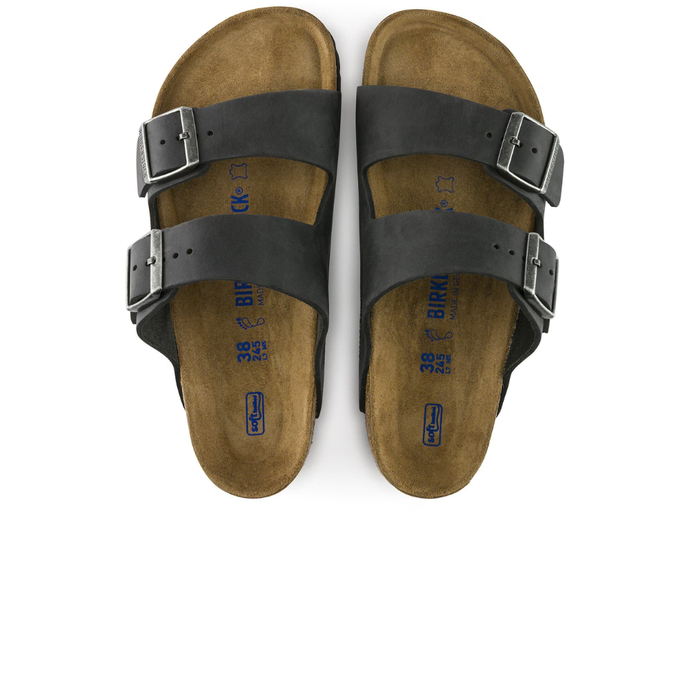 Birkenstock Arizona Soft Footbed Zwart Normaal Voetbed Heren Slipper