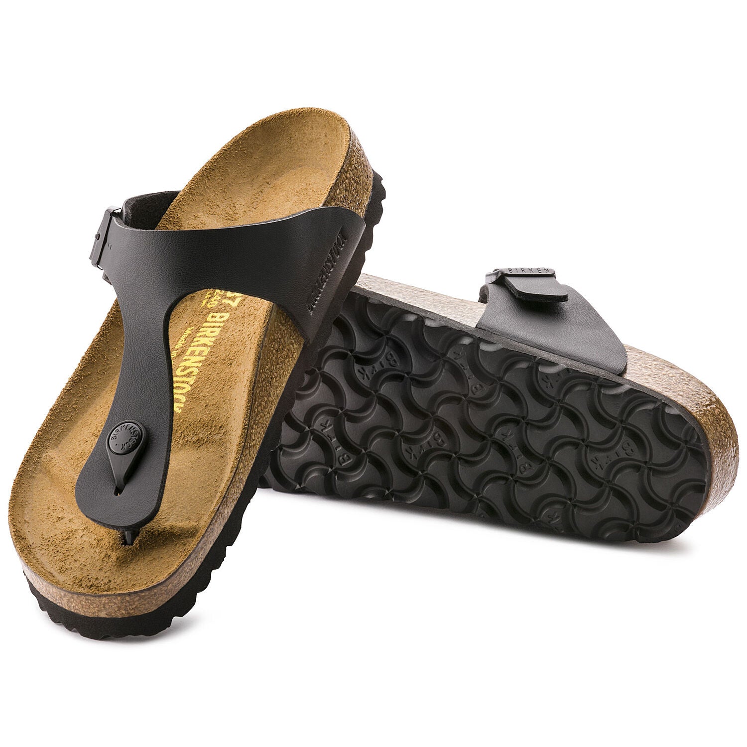 Birkenstock Gizeh Zwart Normaal Voetbed Dames Slipper