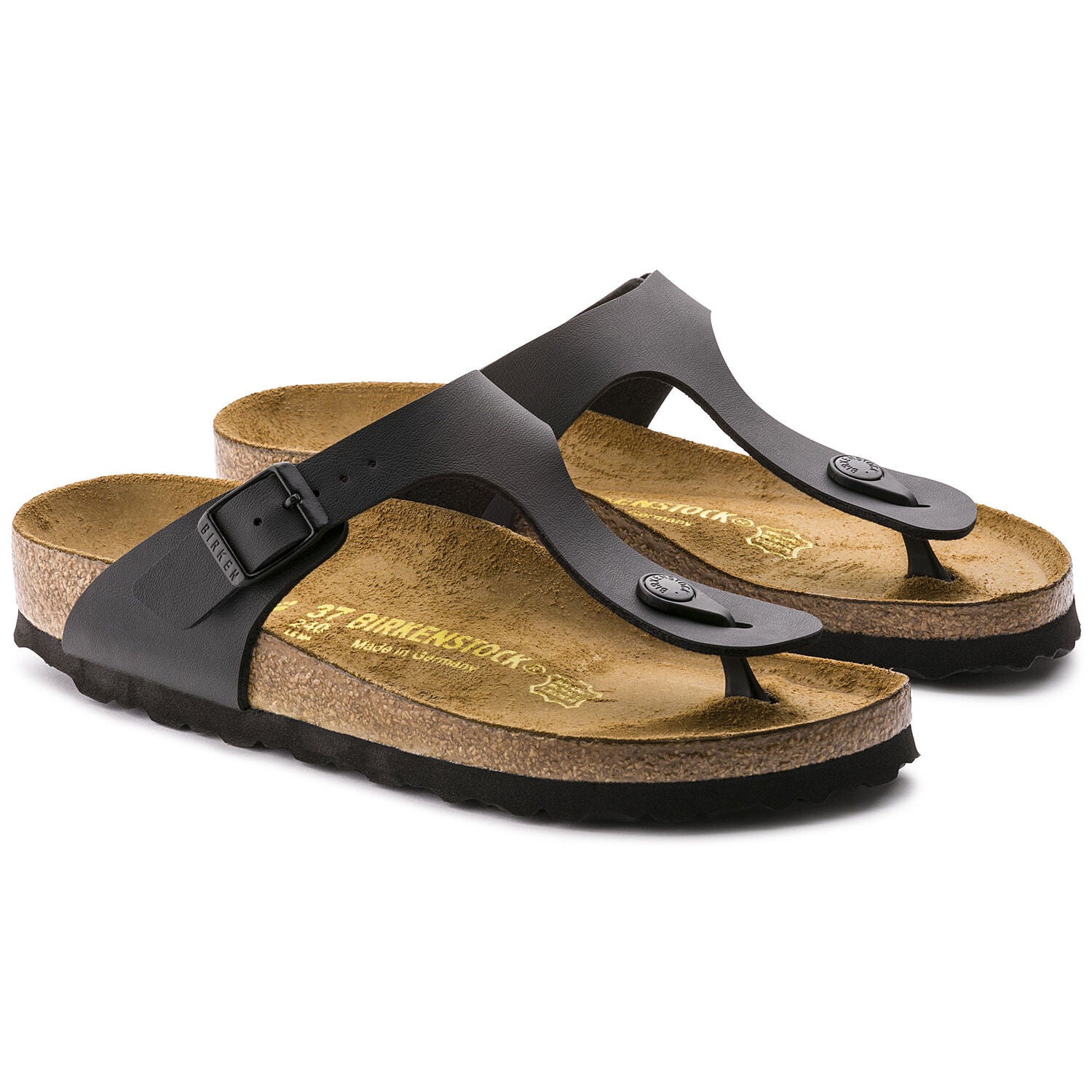 Birkenstock Gizeh Zwart Normaal Voetbed Dames Slipper