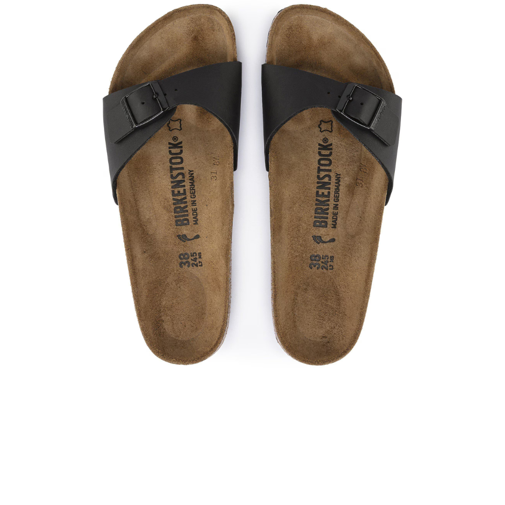 Birkenstock Madrid Zwart Smal Voetbed Dames Slipper