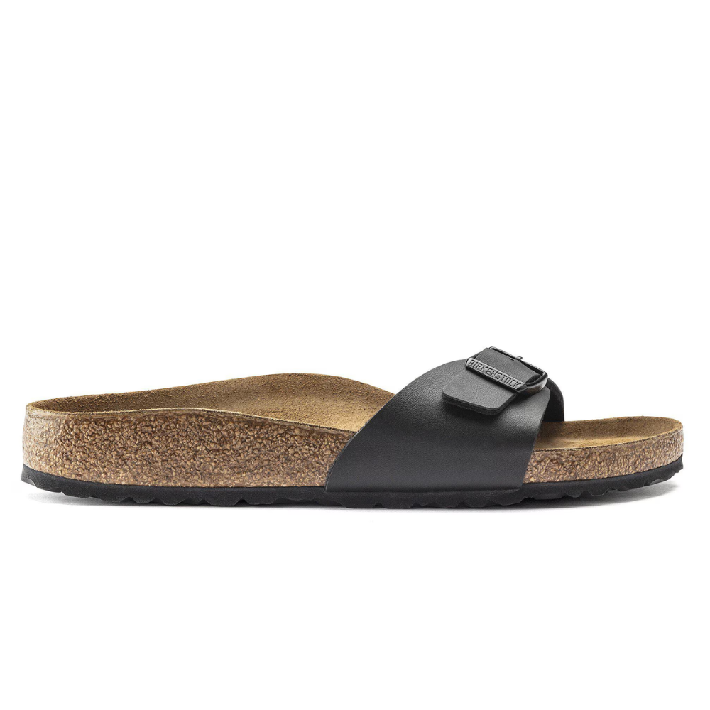 Birkenstock Madrid Zwart Smal Voetbed Dames Slipper