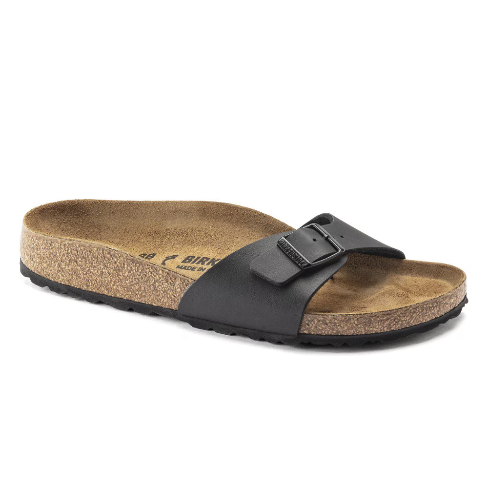 Birkenstock Madrid Zwart Smal Voetbed Dames Slipper