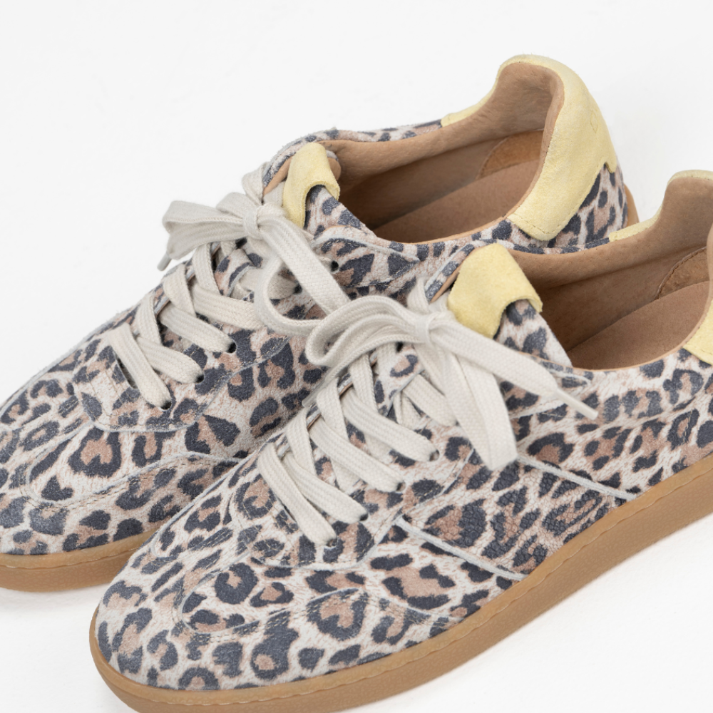 DWRS Poona Leopard Beige Dames Sneaker