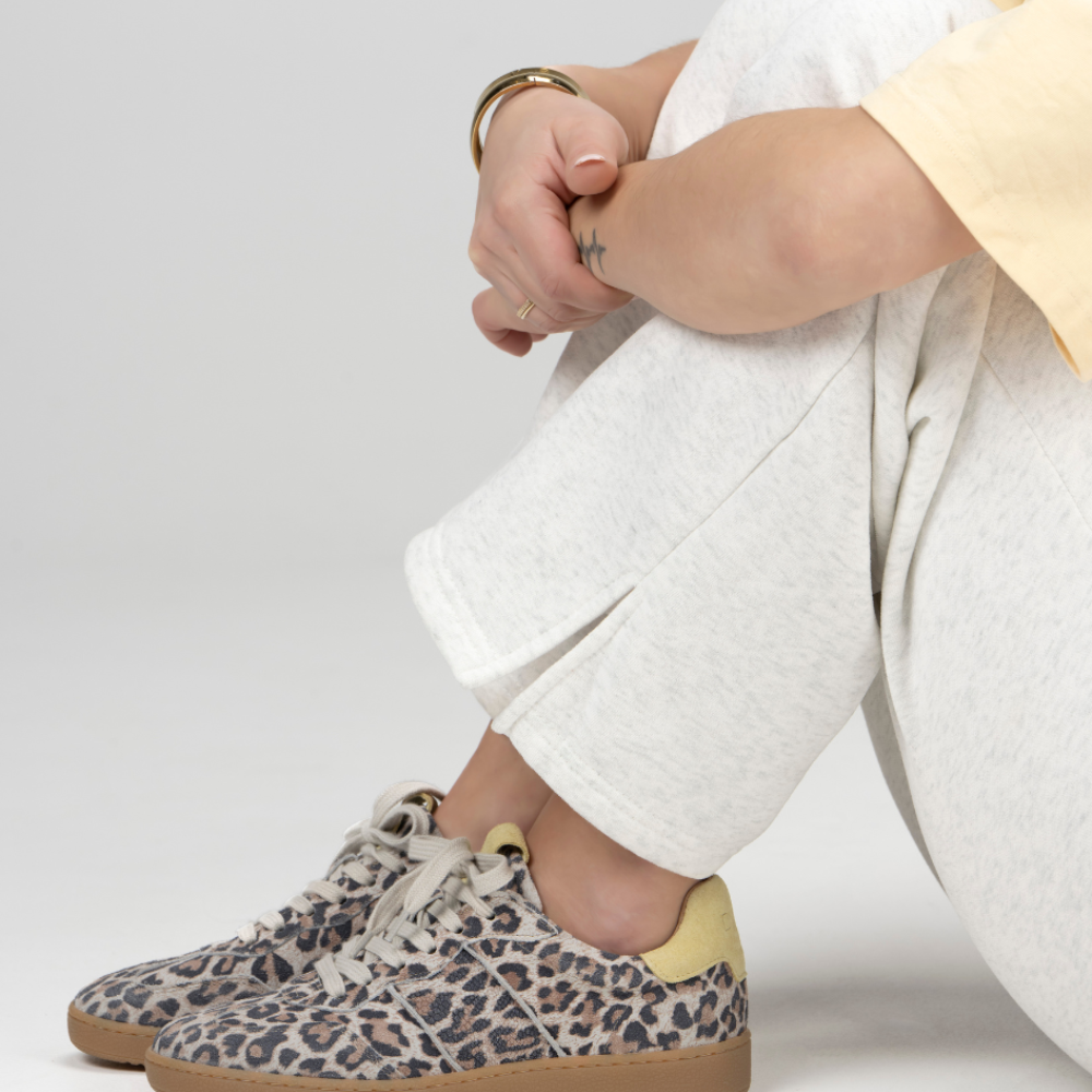 DWRS Poona Leopard Beige Dames Sneaker
