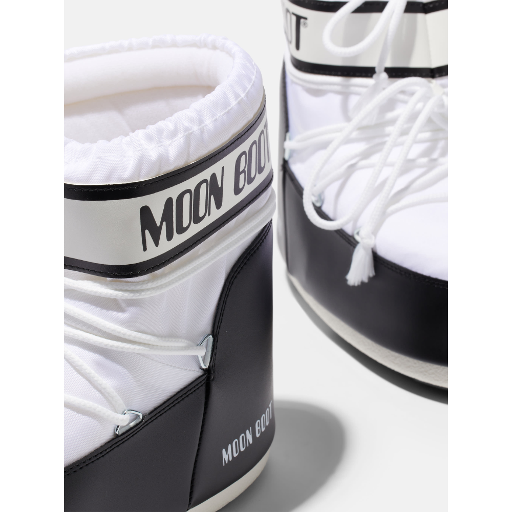 Moon Boot Icon Low Wit Zwart Unisex Snowboot