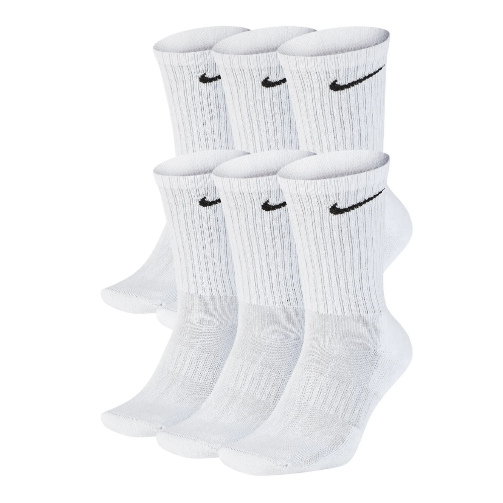 Nike Cushioned Training Crew Sock 6-Pack Black / White unisex