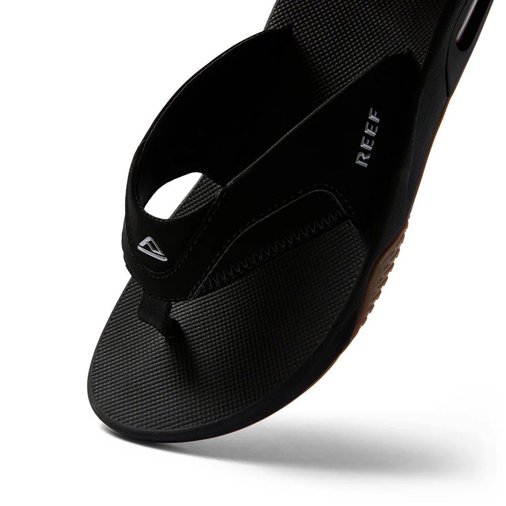 Reef Fanning Black Silver Zwart Heren Slipper