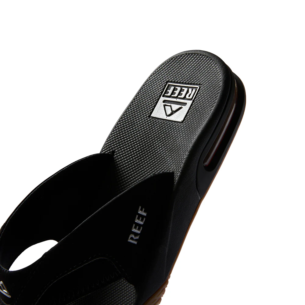 Reef Fanning Black Silver Zwart Heren Slipper