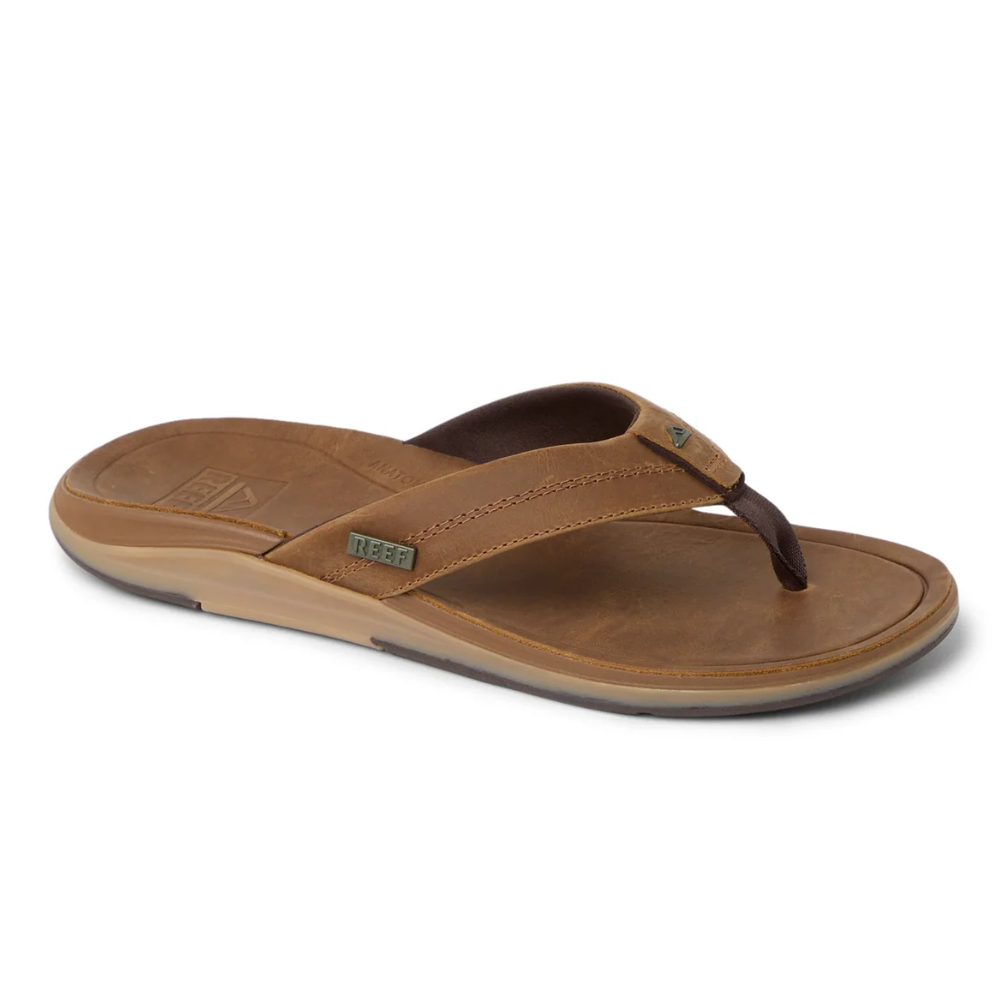 Reef Leather Offshore Brown Bruin Heren Slipper