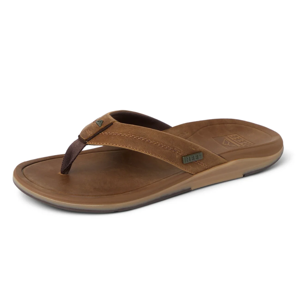 Reef Leather Offshore Brown Bruin Heren Slipper