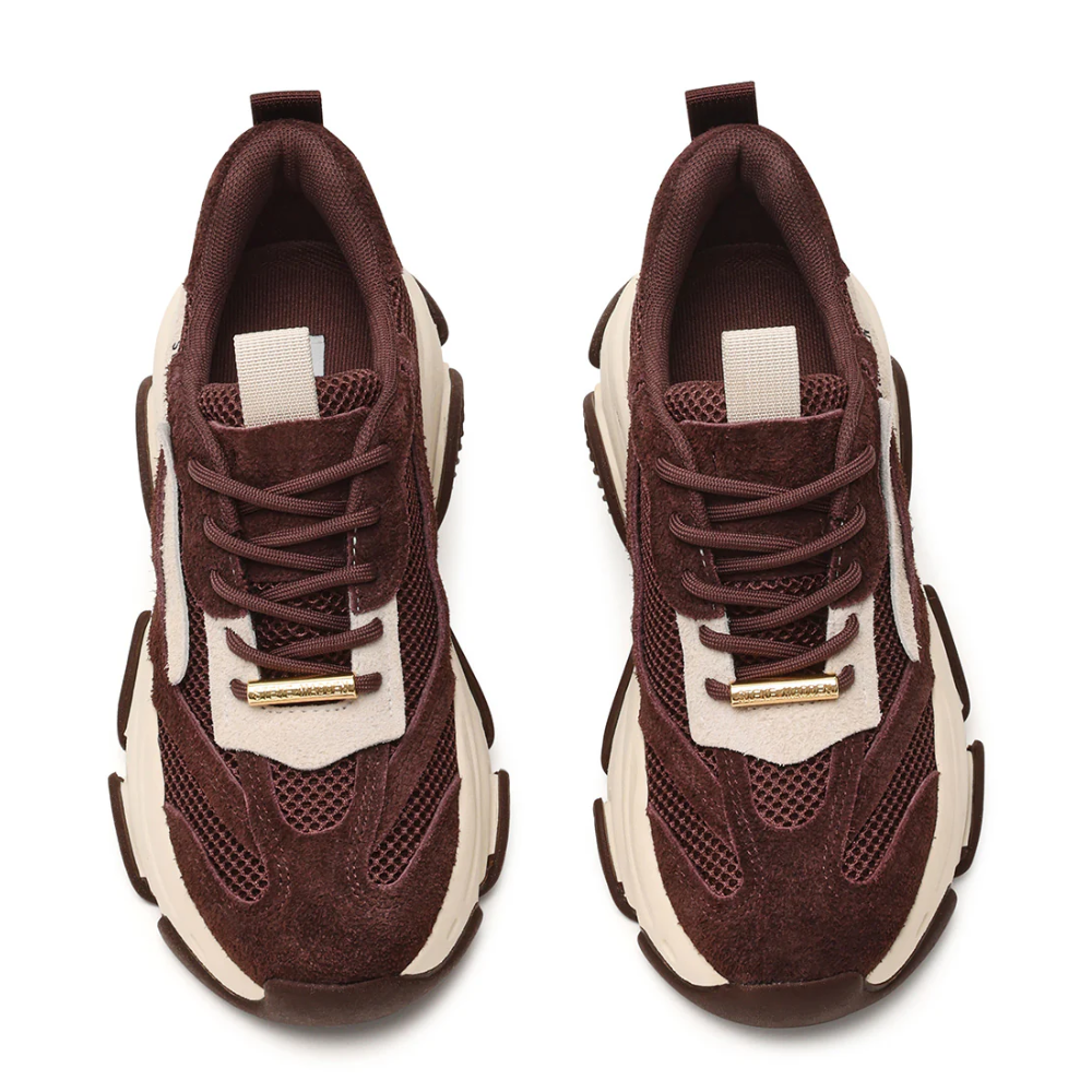 Steve Madden Possession-E Brown Off White Bruin Dames Sneaker