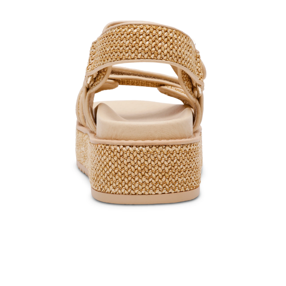 Steve Madden Bigmona Nat Raffia Beige Dames Sandalen