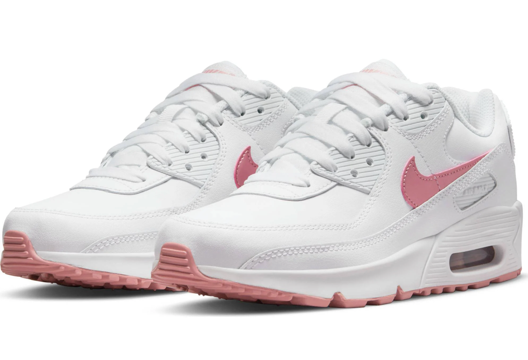 Nike Air Max 90 LTR GS Wit / Roze - Sneaker - CD6864-115