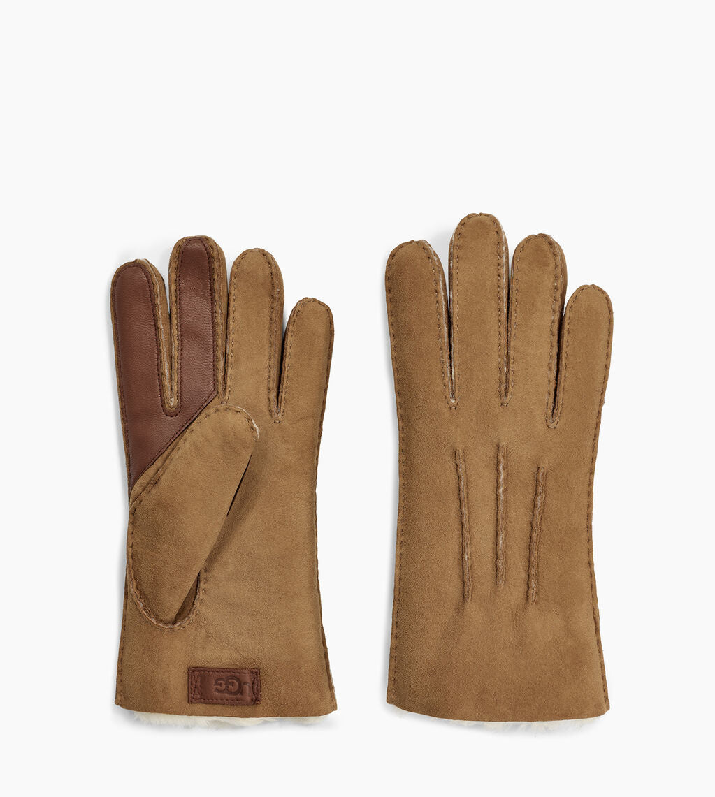 Contrast Sheepskin Tech Handschoenen